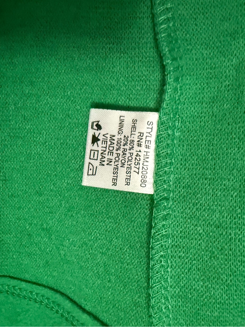 Haute Monde Bright Green Double-Breasted Pea Coat - Picture 7 of 7